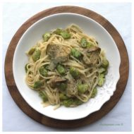 Enginarlı Taze İç Baklalı Linguine