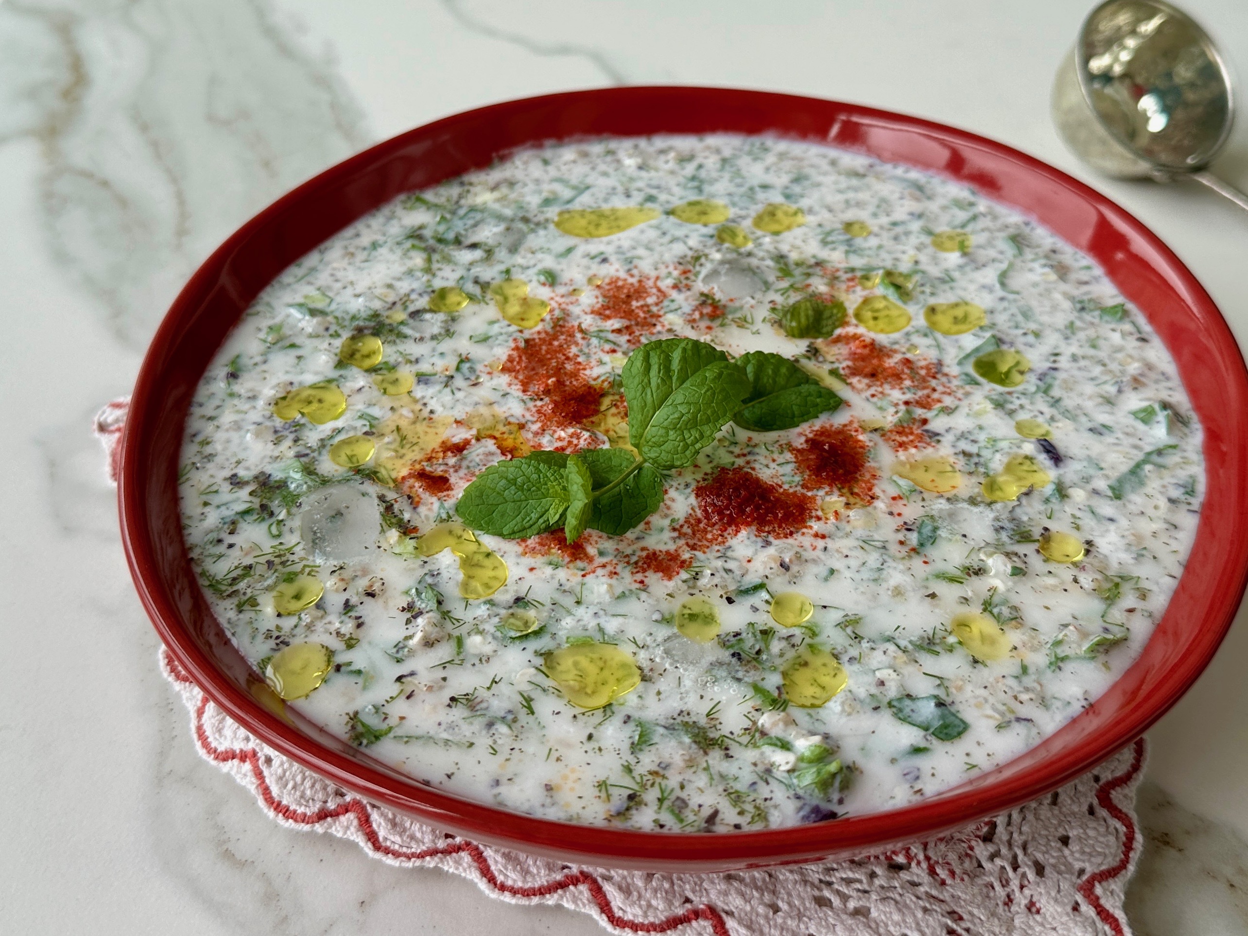  Karabuğdaylı Soğuk Ayran Çorbası