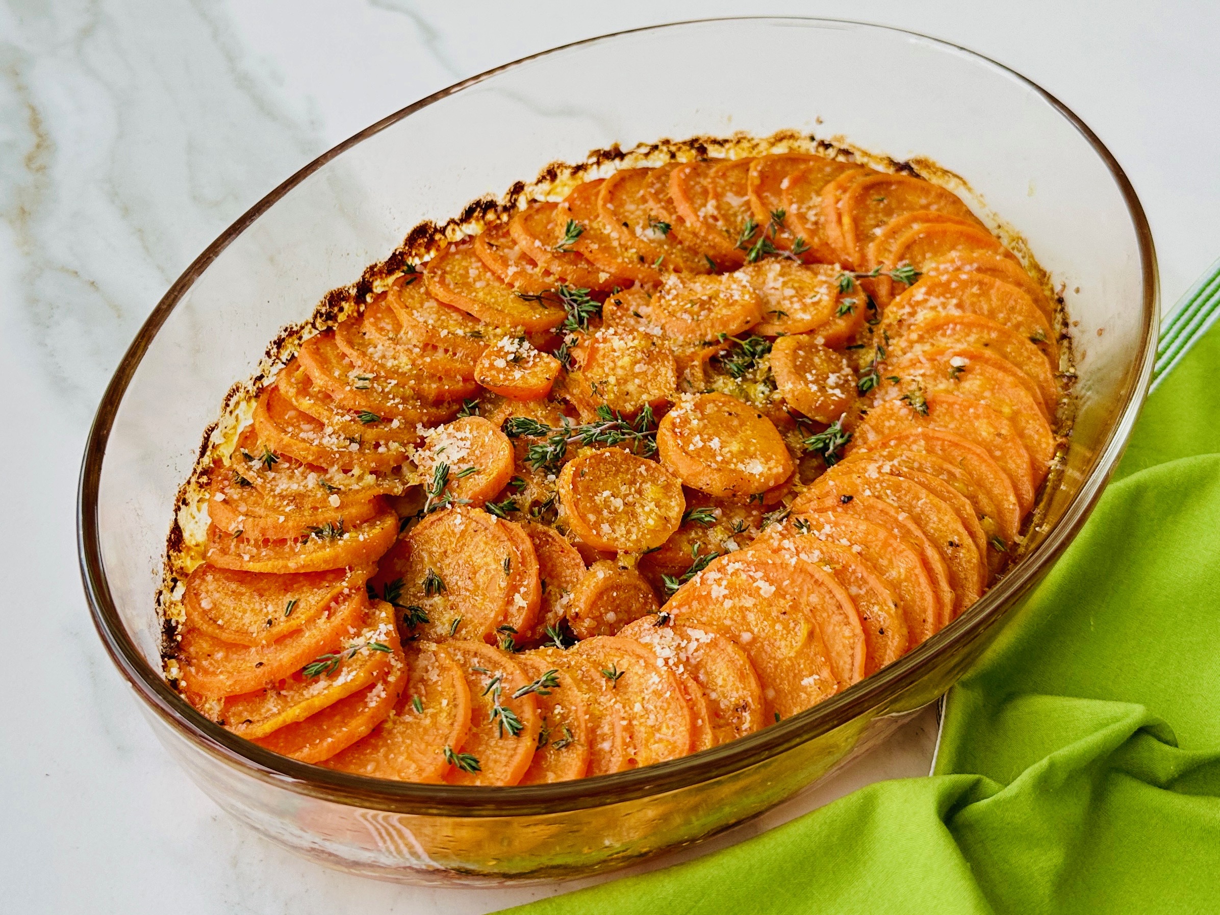   Fırında Parmesanlı Tatlı Patates