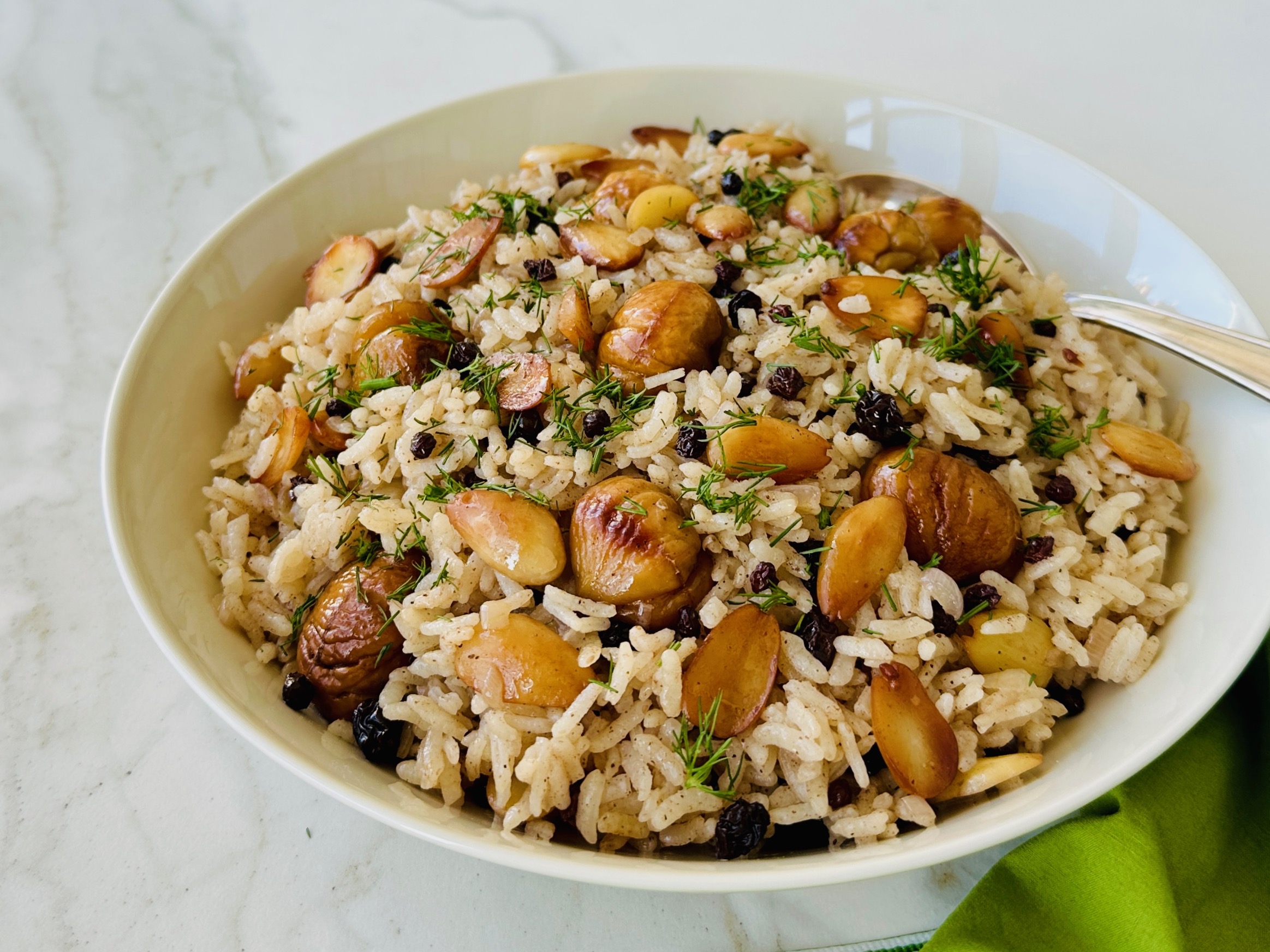 Kestaneli Bademli Pirinç Pilavı